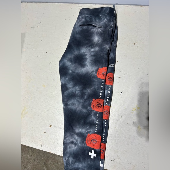 EMPYRE Rose Pattern Trackpants - Picture 2 of 2